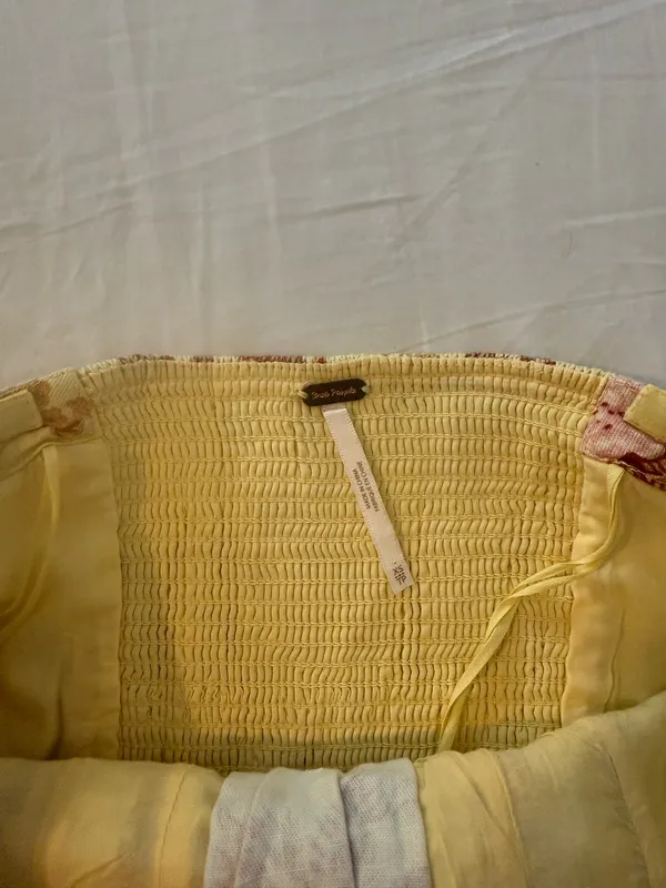 Free People Yellow Floral Top - Image 4