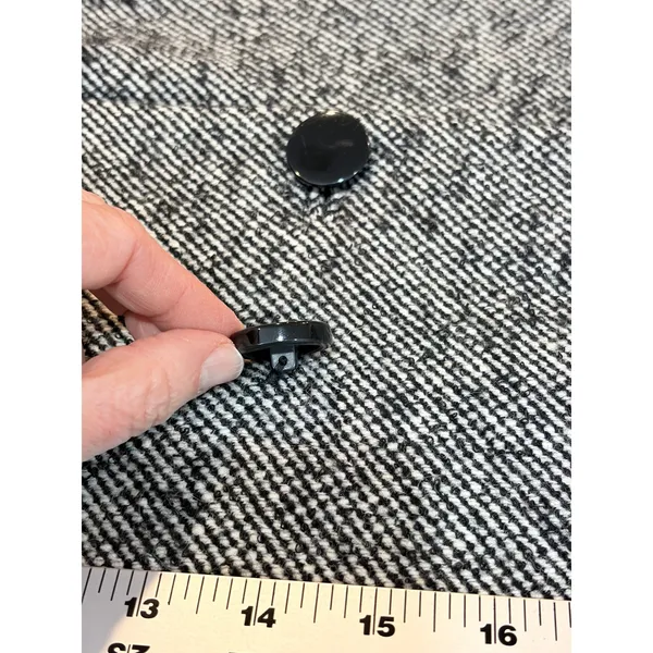 Banana Republic Pea Coat Black White Tweed Wool Blend Double Breasted 4 - Image 13