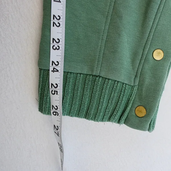 Saturday Sunday Anthropologie Sage Green Snap Button Hem Joggers Size Medium - Image 8
