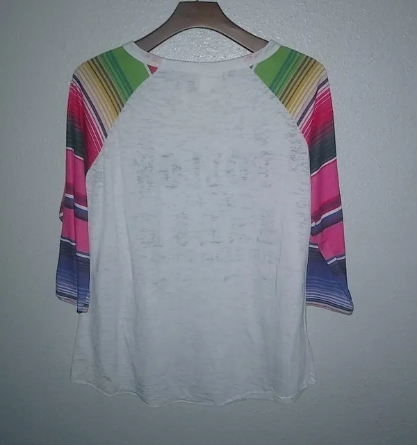 L&B Life Lucky & Blessed L Serape Follow Arrow to Frio Get Loca Top - Image 6