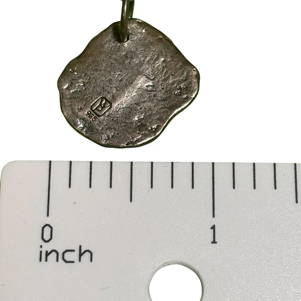 Waxing Poetic Camp Charm Initial G Sterling Silver Brass Pendant 925 Monogram - Image 2