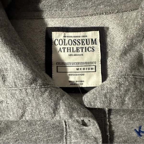 Colosseum Athletics Kansas Jayhawks Button Up Sweater - Image 8