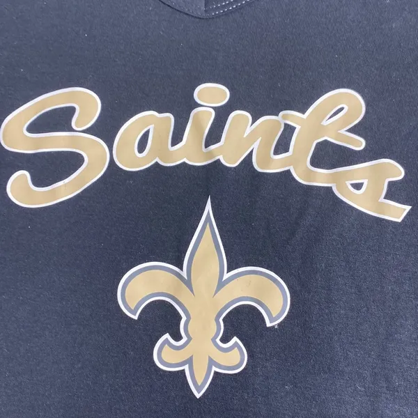 NFL New! New Orleans Saints wommens black long sleeve shirt size S - Image 3
