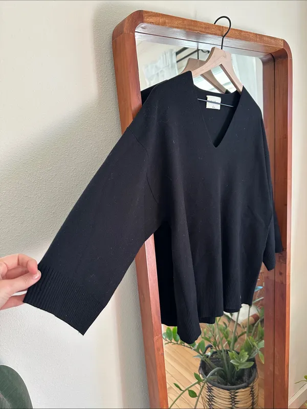 Aritzia Wilfred Free Souvenir Sweater Black Size 1 S - Image 3