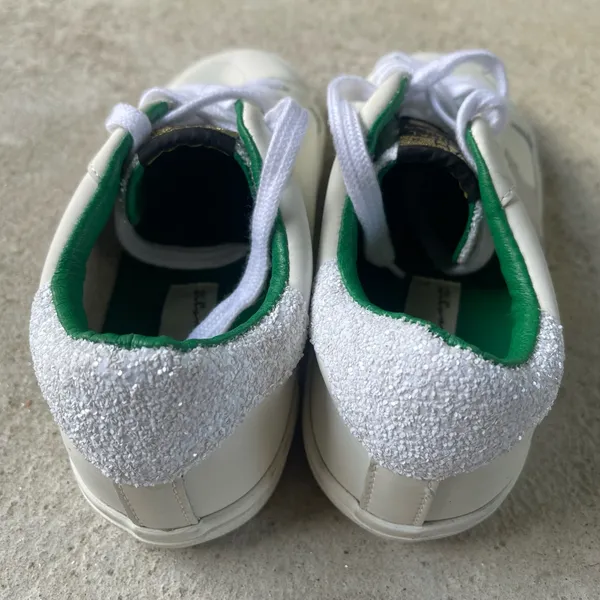 Vintage Havana Green and White Sneakers - Image 11