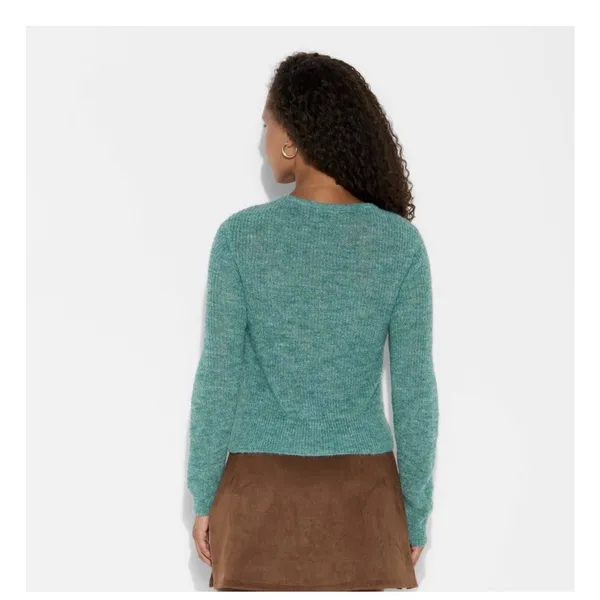 Women's V-Neck Cardigan - Wild Fable Green Size XS Button Up Light Weight NEW - Image 2
