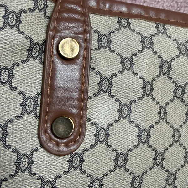 Brown Patterned Tote Bag - Image 6