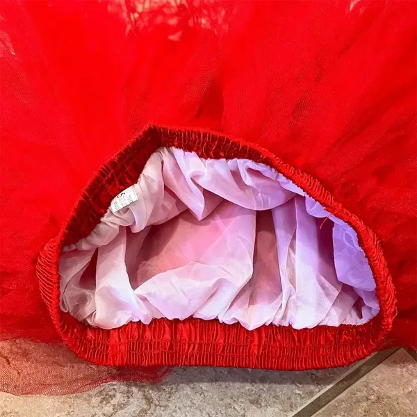 Women's Red Tulle Tutu Skirt‎ One Size Party Dance - Image 8