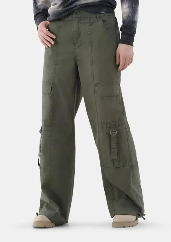 Cargo Parachute Pants nwt Women’s juniper olive green - Image 2