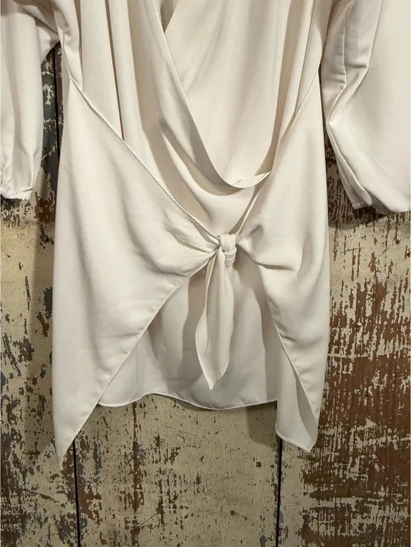 Amanda Uprichard Calabra Dress, Ivory, size small - Image 4