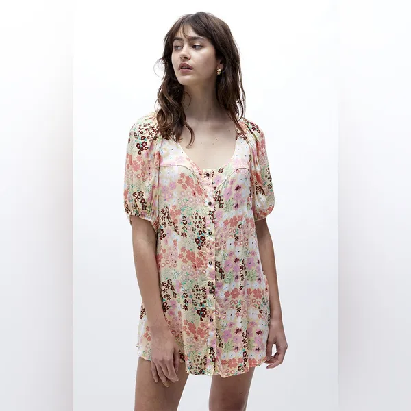 Free People Callie Printed Tunic Dress - Image 12