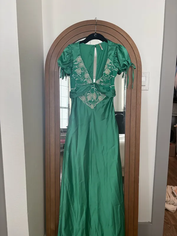 Free People Cooper Green Maxi Dress - Image 3