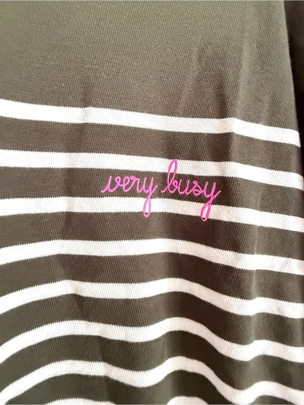 Maison Labiche Paris “Very Busy” Montpar Sailor Long Sleeve Striped Shirt Size S - Image 2