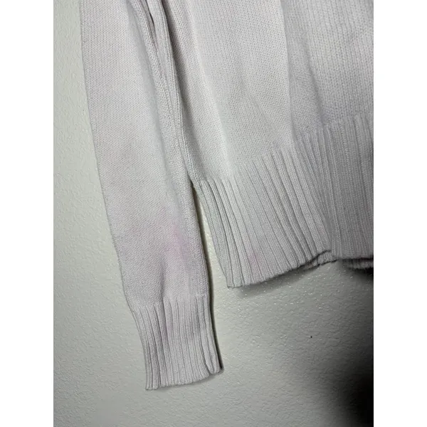 Polo‎ Jeans Co Ralph Lauren Womens White Cotton Flag Knit Sweater Large - Image 4