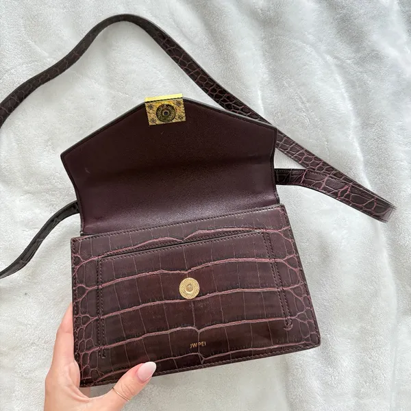 Brown Shoulder Bag Croc JW PEI - Image 6
