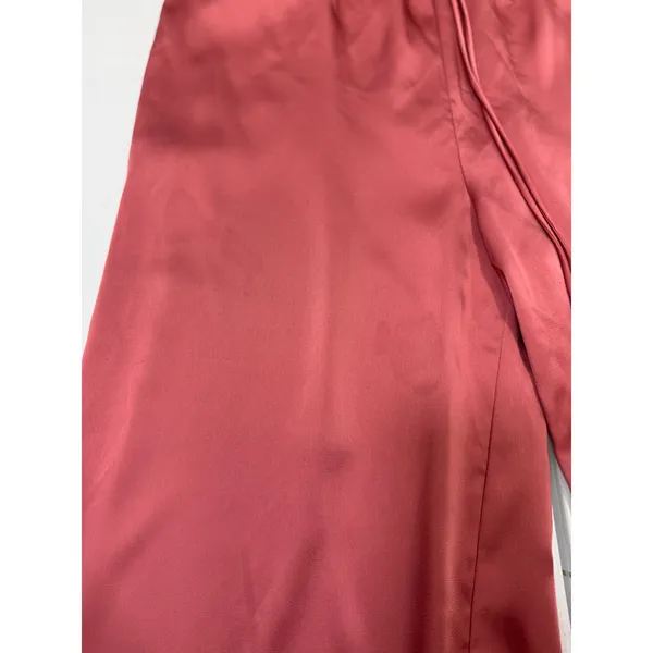 Rosetta Getty Wide Leg Satin Pull On Pants XL - Image 5
