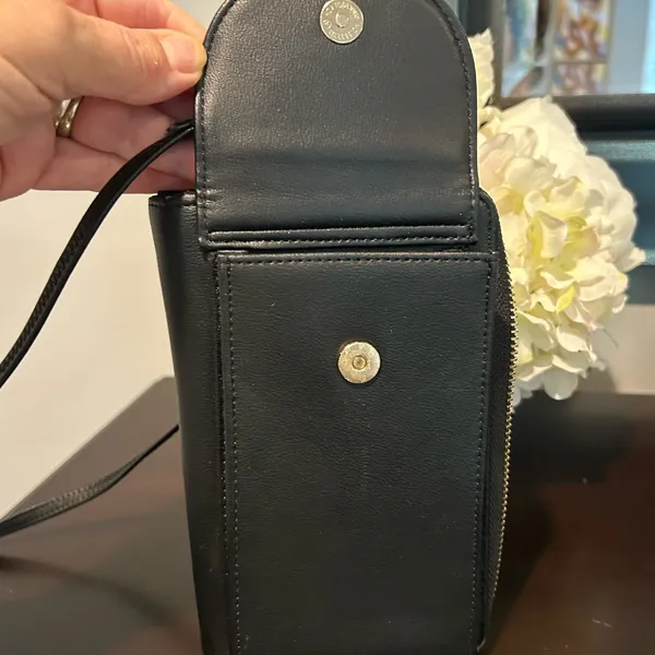 Black Crossbody Phone Bag with wallet - Image 3