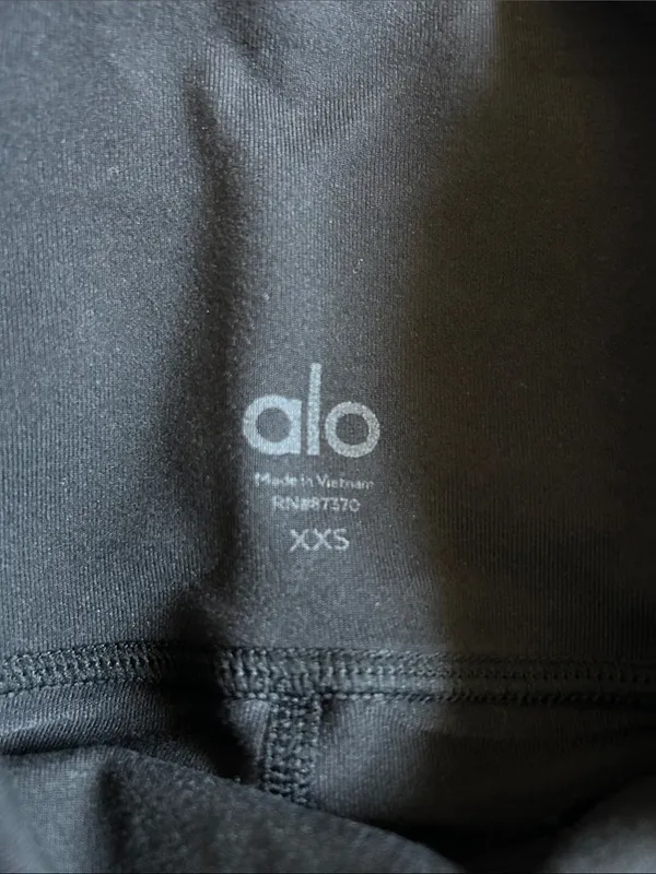 ALO Yoga Black High-Rise Bike Shorts - Image 2