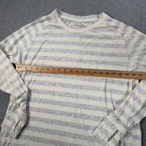 We The Free Free People Women's Small Long Sleeve Striped Tunic Top Thumbhole - Image 8