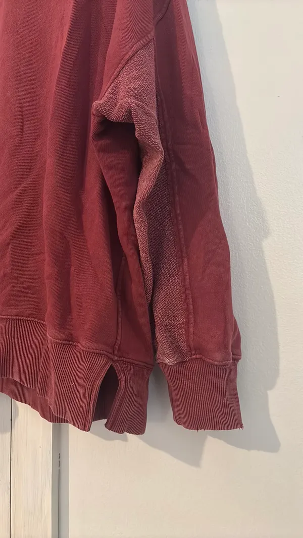 Aerie Red Crewneck Oversized Medium - Image 8