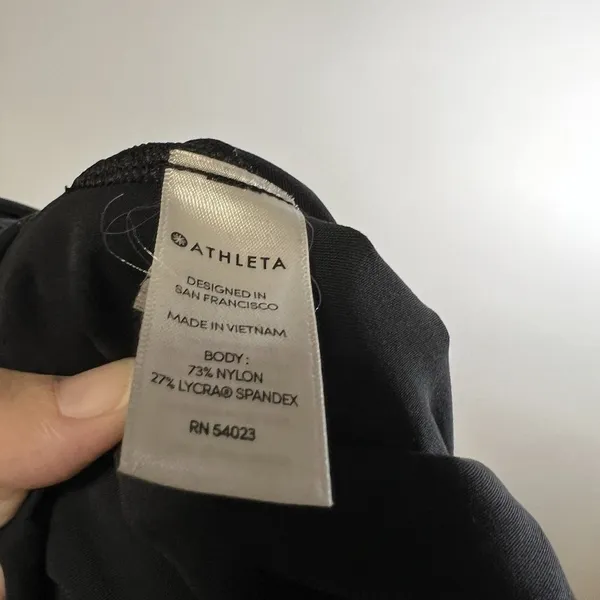 Athleta Stella‎ Shale Black Ankle Zip Stretch Trouser Pants Women's Size 12 - Image 10