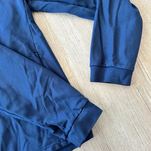 Unisex Member's Mark Blue Luxe Full Zip Hoodie - S - Image 4