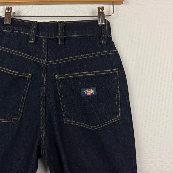 Dickies Womens High Waisted Straight Leg Indigo Denim Jeans FPR36NB Size 25R - Image 4