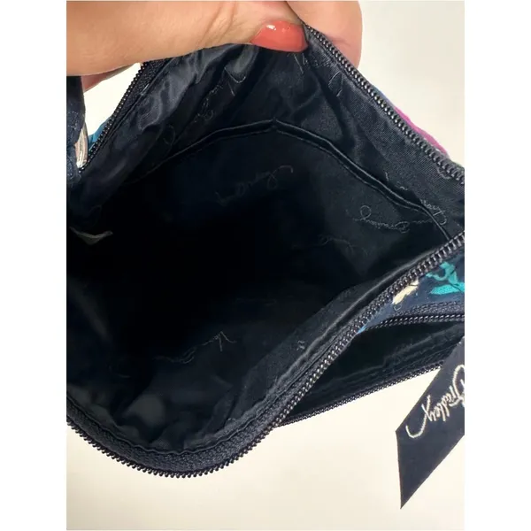 Vera Bradley Navy Floral Multi-Color Quilted Crossbody Bag Spring Feminine EUC - Image 5