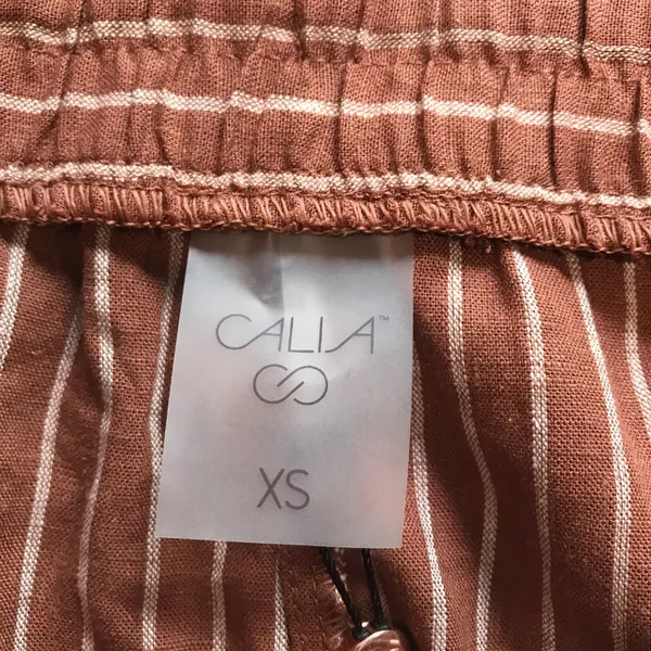 Calia Women's High-Rise Dolphin Shorts in Yucatan Stripe Cinnamon Size XS NWT - Image 5