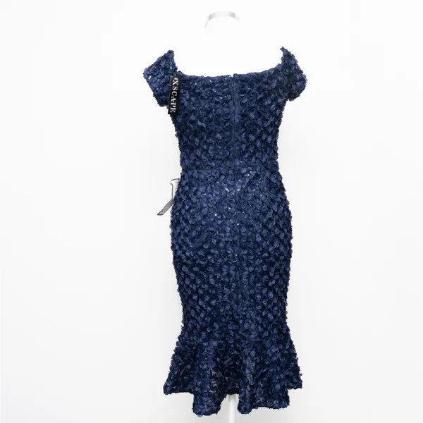 Xscape - 3D Petal Off-The-Shoulder‎ Lace Fit & Flare Dress - Image 7
