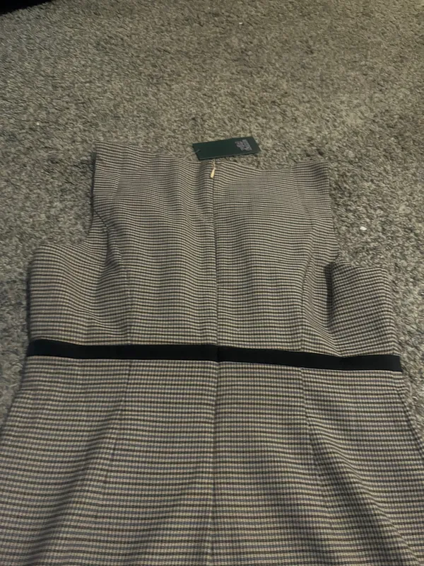 Wild Fable Elevate your style with this chic striped tan dress featuring elegant black accents. Perfect for any occasion, this dress offers a flattering fit and - Image 10