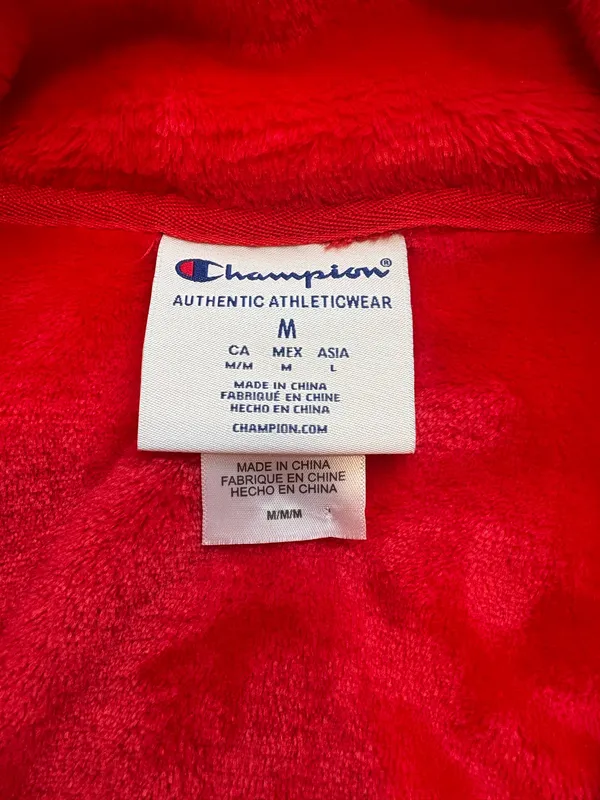 Champion Ohio State Buckeyes Fleece Zip Jacket Red Size Medium - Image 4