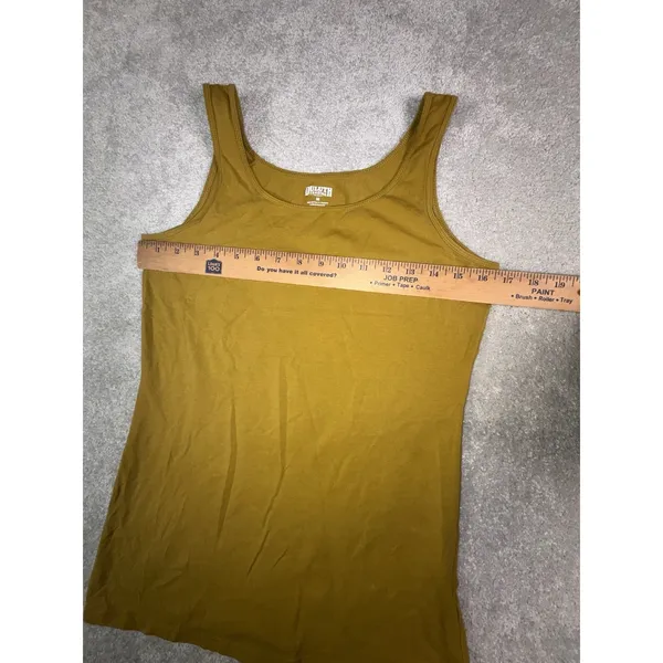 Duluth Trading Co. Tank Womens Mustard Yellow No-Yank Racerback - Image 6