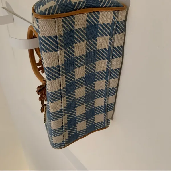 EUC Dooney & Bourke Fabric and Leather Satchel - Image 3