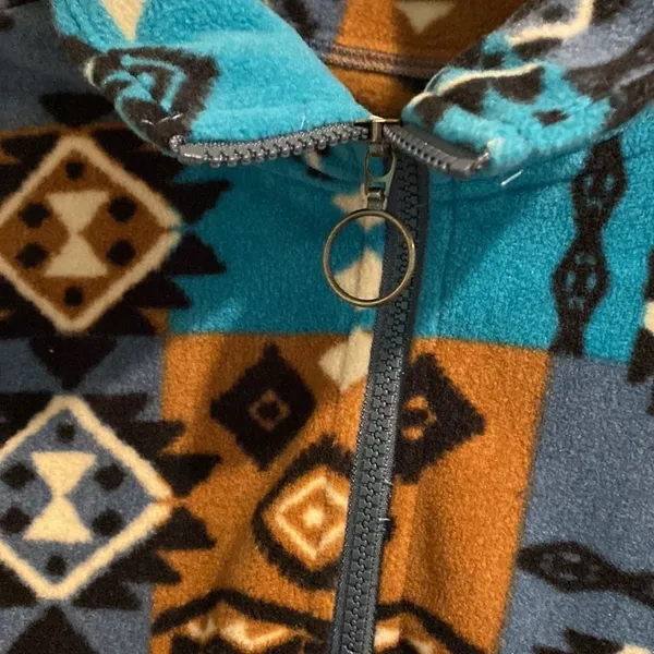 O'Neill Sierra pullover Sherpa blue green western xs NEW pullover fleece popover - Image 7