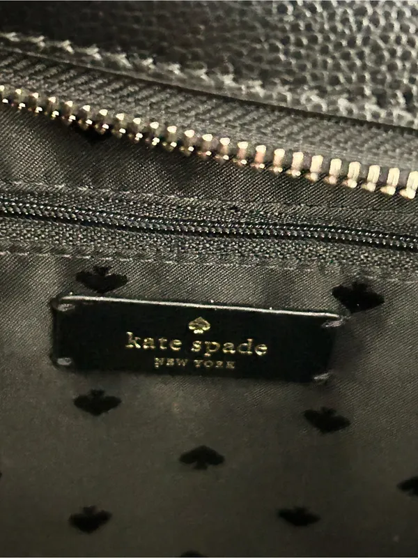 Kate Spade Geraldine Patterson Drive Black Leather Tote Shoulder Bag NWT - Image 14