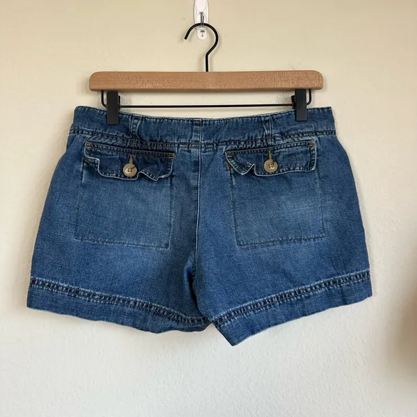 2006 Gap Denim Tie Waist Mini Shorts - Image 4