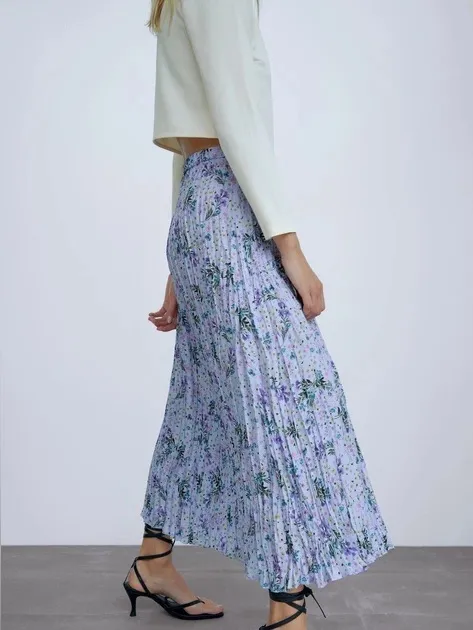 Zara floral midi skirt - Image 2