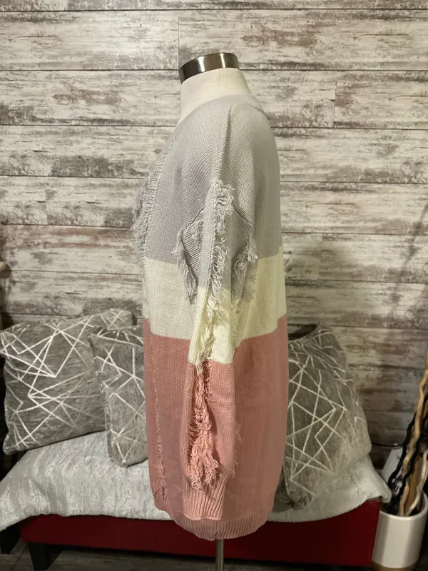 Boutique V-Neck Sweater Dress - Image 5