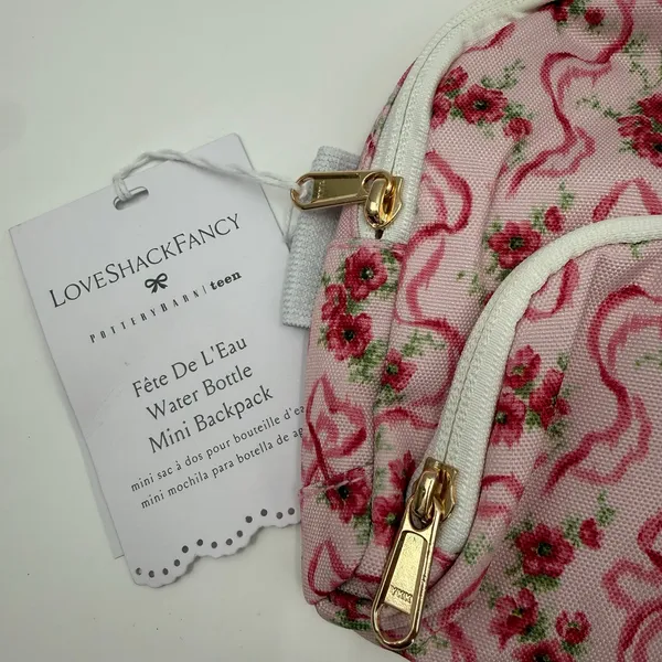 LoveShackFancy Pottery Barn Teen RARE Water Bottle Mini Backpack Fête De L’Eau - Image 7