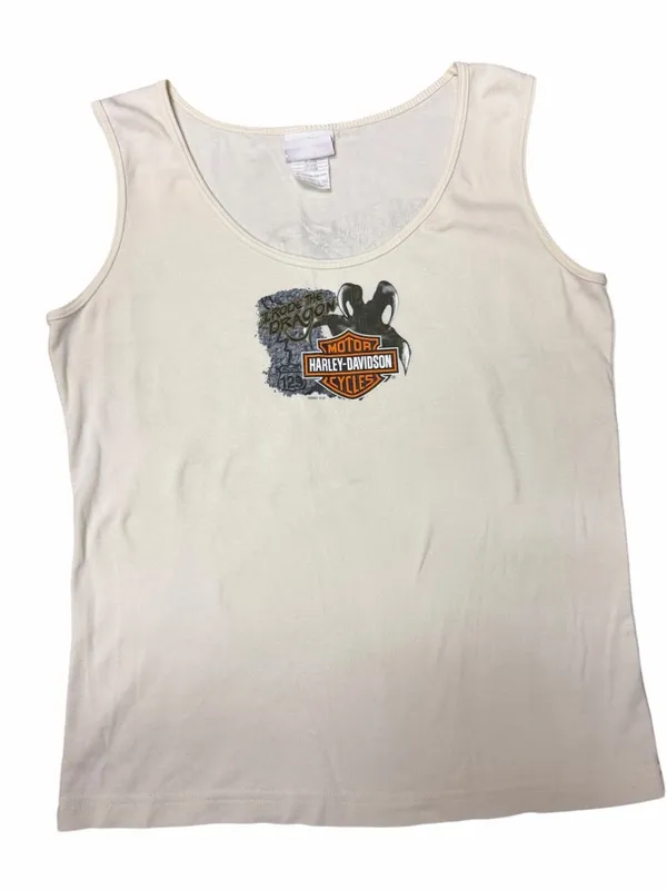 Vintage 2007 Harley Davidson I Rode The Dragon US-129 Tank Top L - Image 2