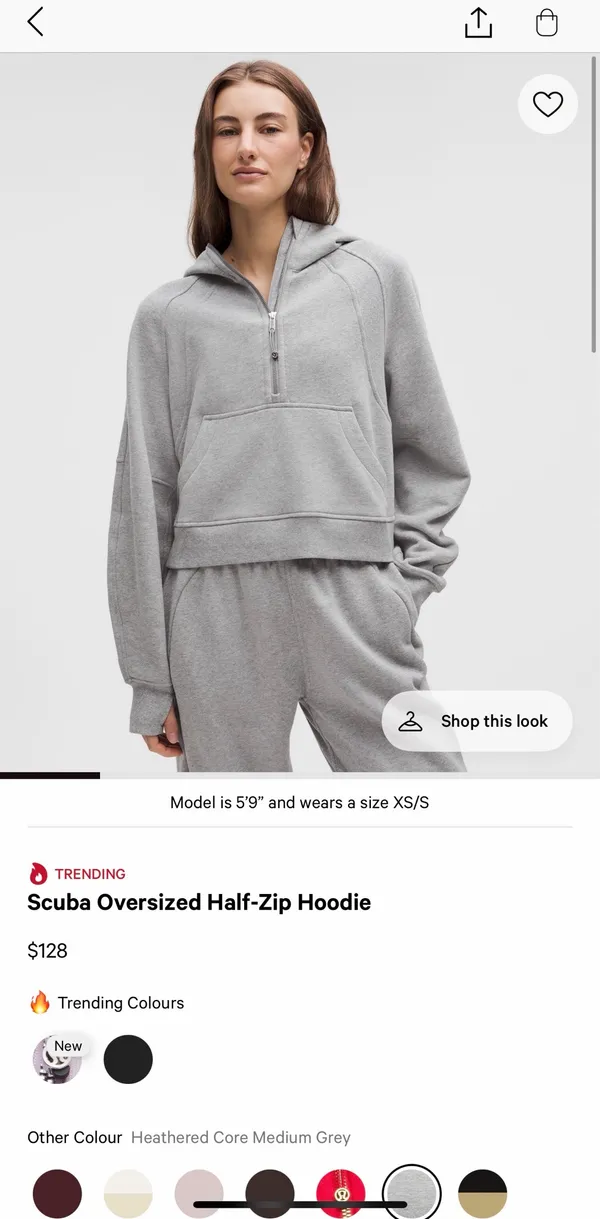 Lululemon Scuba Oversized Half-Zip Hoodie - Image 8