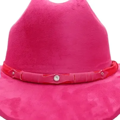 Hot Pink Girly Western Cowboy Hat - Image 3