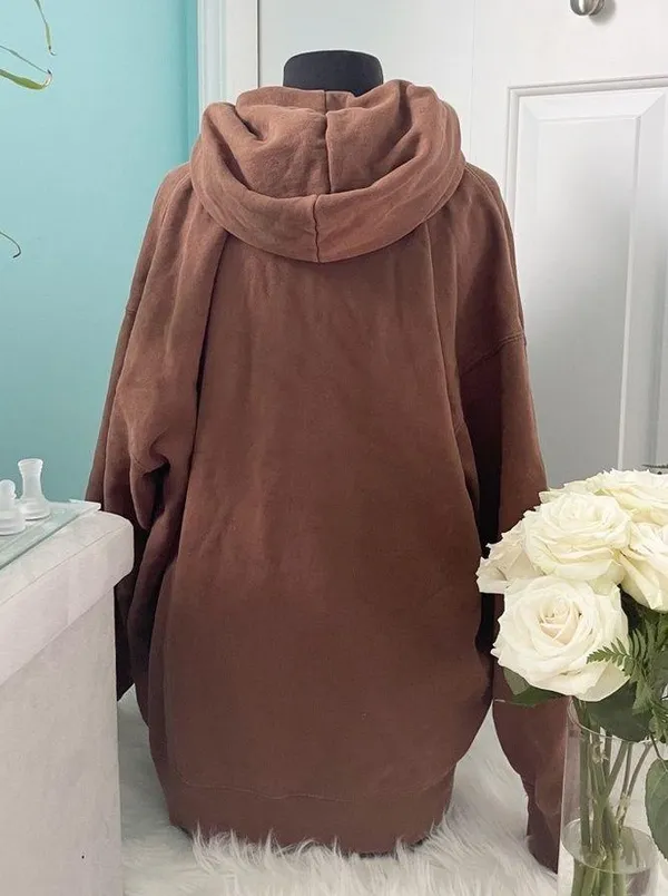 Brandy Melville Oversized Zip Up Hoodie - Image 2