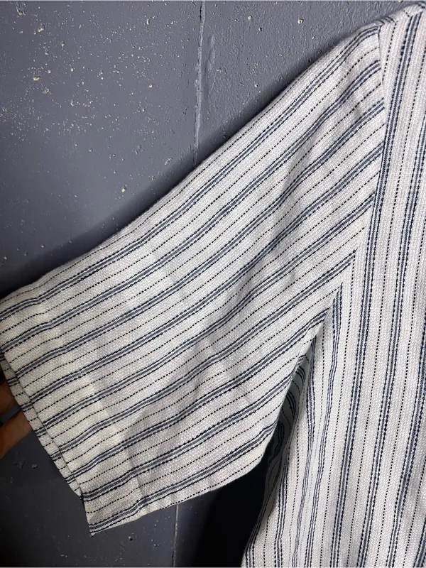 FAHERTY Paradise Point Stripe Linen Shirtdress. Size Medium. NWOT - Image 6