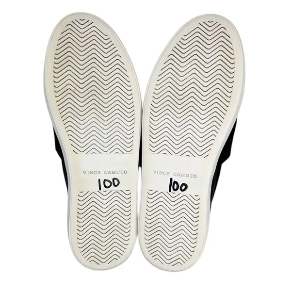 Vince‎ Camuto Kanesya Black Perforated Leather Platform Slip On Sneakers Size 7 - Image 11