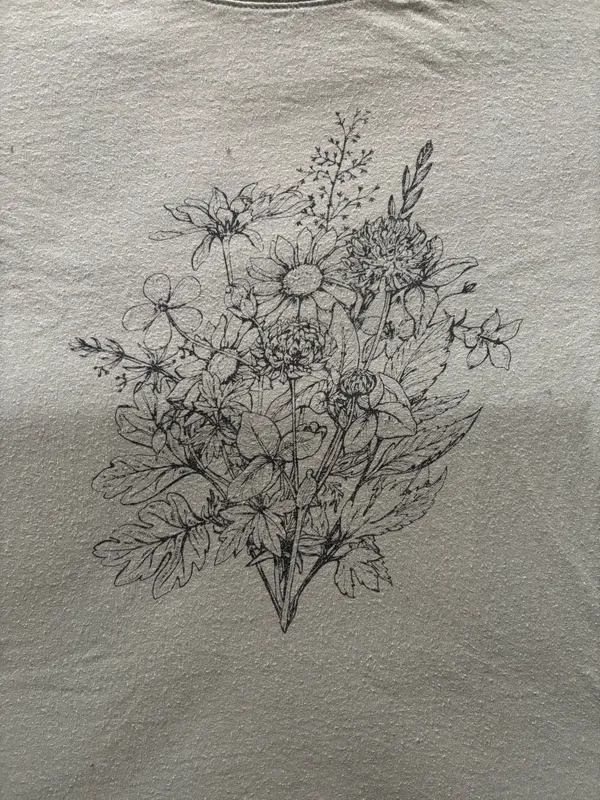 Green Floral T - Image 2