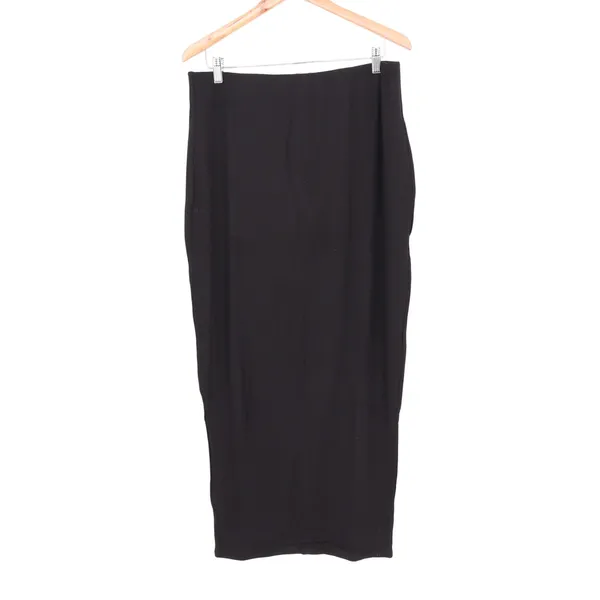 Naked Wardrobe Black Viscose Stretch Bodycon Maxi Skirt Plus Size 3X - Image 2