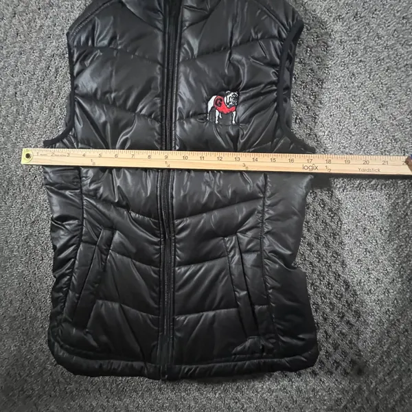Cutter & Buck Puffer Vest Women XS Black Georgia Bulldogs CB WeatherTec Quilted - Image 7