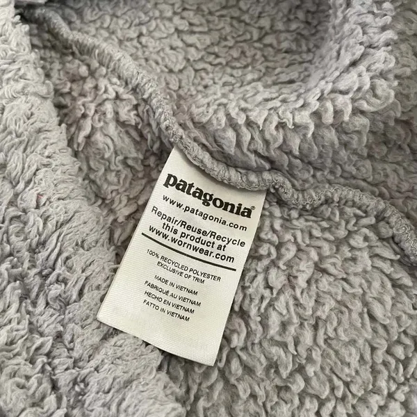 Patagonia Los Gatos 1/4 Zip Jacket Quarter Zip Fleece Pullover Size Medium Grey - Image 6